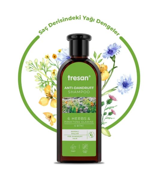 Tresan 6 Bitki Kepek Karşıtı Bakım Şampuanı 300 ml | Bitkisel Kepek Şampuanı