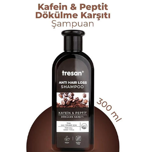 Tresan Kafein Peptit Dökülme Karşıtı Şampuan 300 ml | Saç Güçlendirici Bakım